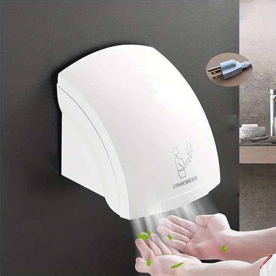 Messina Wall Mounted Hand Dryer, Automatic Hand Dryer, High Speed Hot Air Hand Blower Hand Dryer Machine